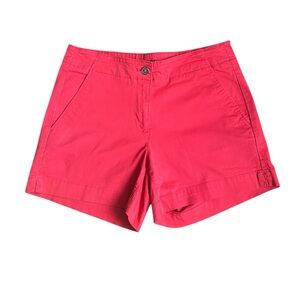 Nautica women’s mid-rise shorts in a red/coral color size 8